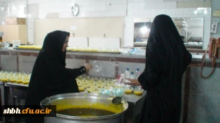 مراسم پخت شله زرد نذری