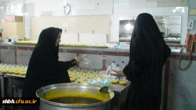 مراسم پخت شله زرد نذری