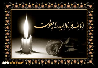 عرض تسلیت خدمت استاد گرامی، جناب آقای اکبر نظری