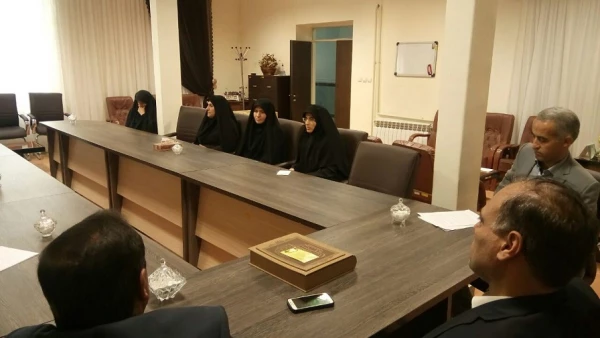 جلسه معارفه سرکار خانم کاووسی به عنوان حراست پردیس شهید باهنر