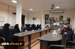 حضور جناب آقای دکتر نجفی مدیریت محترم پردیس های استان همدان به مناسبت روز زن در پردیس باهنر