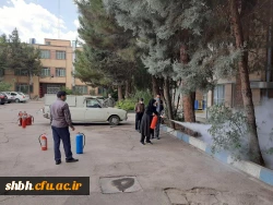 برگزاری کلاس آموزشی آتش نشانی در پردیس شهید باهنر همدان